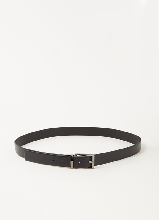 Armani Riem van leer  - voorkant zwart
