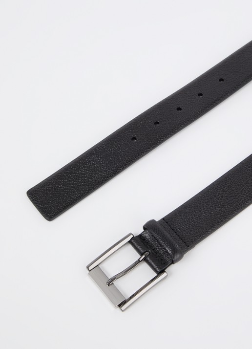 Armani Riem van leer - detail 2 zwart