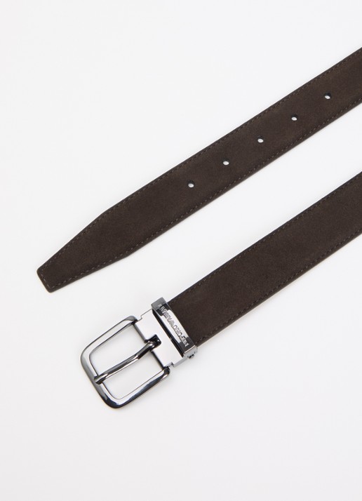 Armani Riem van suède - detail zwart