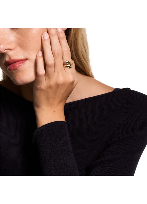 Armani Ring verguld EGS3338710 - detail 3 goud