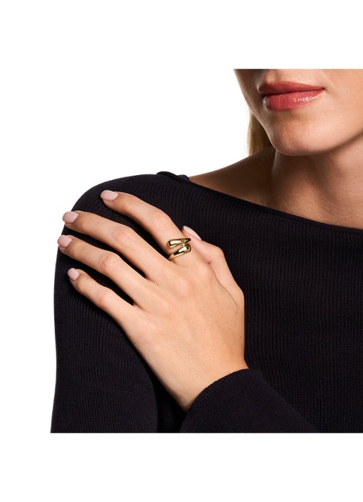 Armani Ring verguld EGS3338710 - detail 4 goud