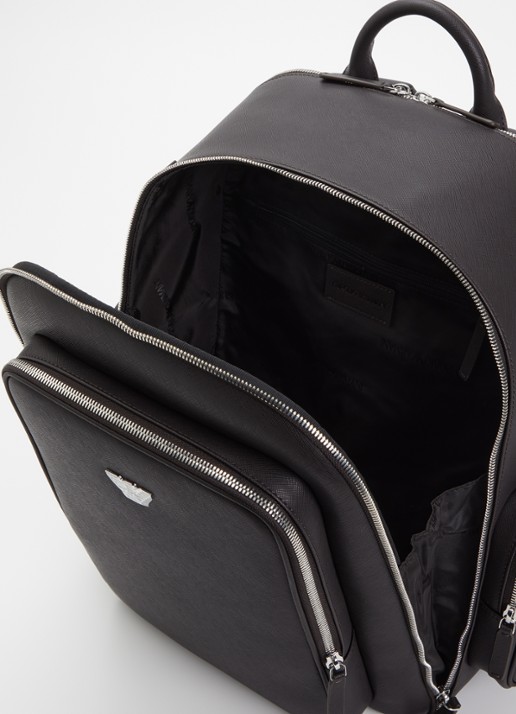Armani Rugzak  met 13 inch laptopvak - detail 3 donkerbruin