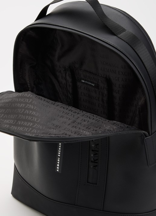 Armani Rugzak met logo - detail zwart