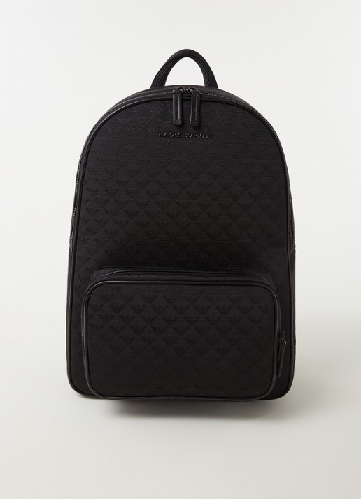 Armani Rugzak met logoprint en 13 inch laptopvak