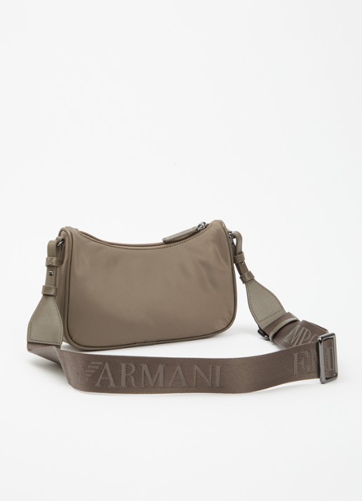 Armani Schoudertas met logo - achterkant 4 bronsgroen