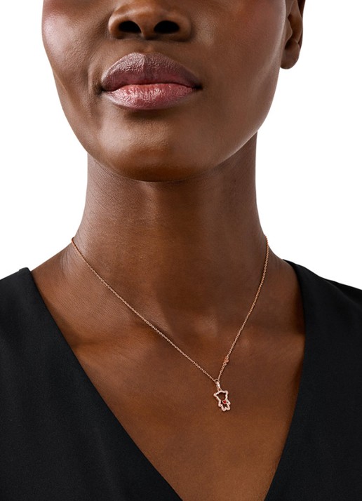 Armani Sentimental ketting met zirkonia EGS3162221 - voorkant 2 roségoud