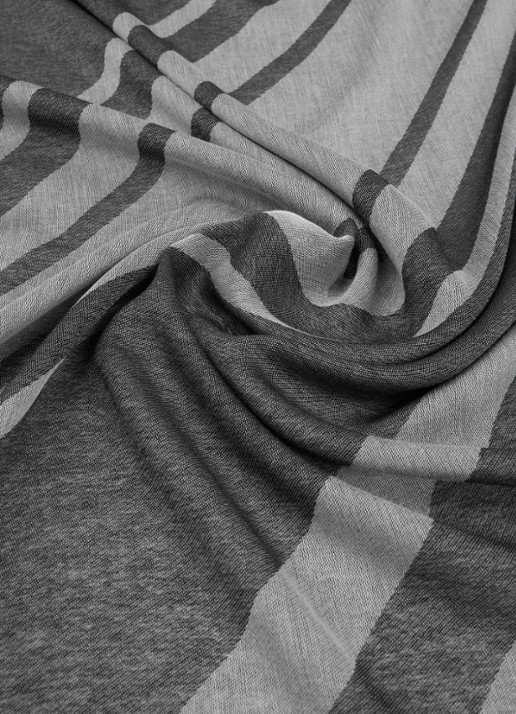 Armani Sjaal met print en logo 135 x 75 cm  - detail 2 zwart