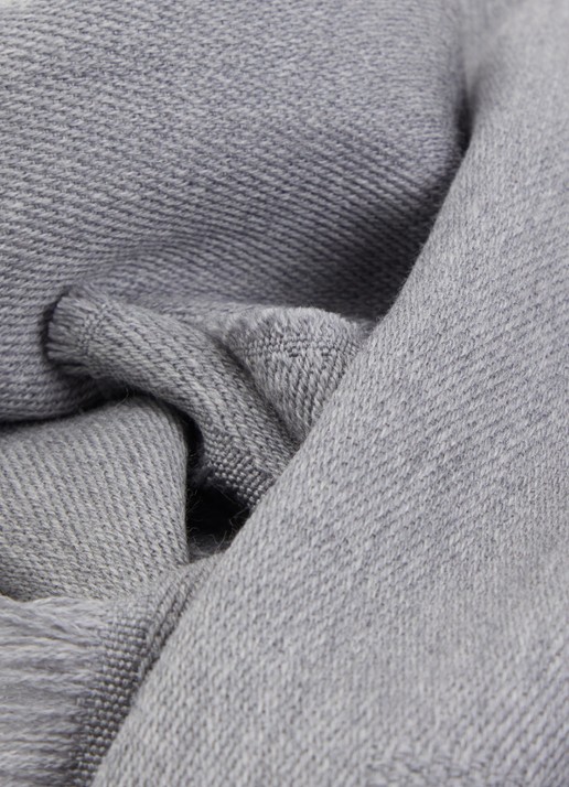 Armani Sjaal van scheerwol 180 x 26 cm - detail 3 grijs