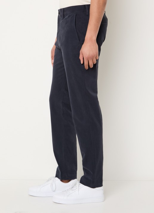 Armani Slim fit chino met steekzakken - detail 2 donkerblauw