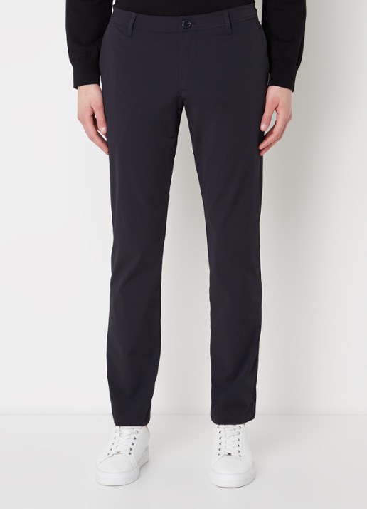 Armani Slim fit chino met stretch en steekzakken