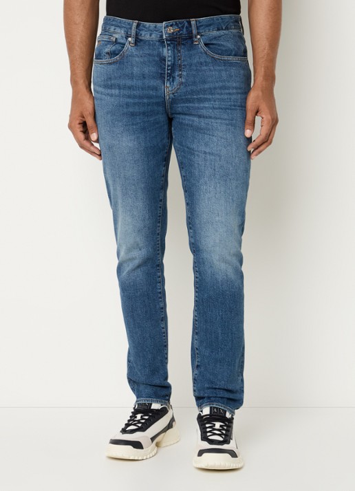 Armani Slim fit jeans met donkere wassing