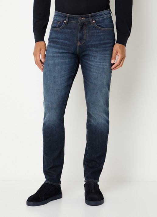 Armani Slim fit jeans met donkere wassing