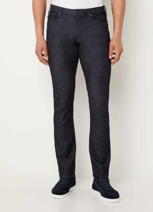 Armani Slim fit jeans met donkere wassing