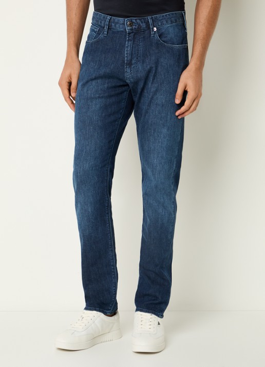 Armani Slim fit jeans met donkere wassing