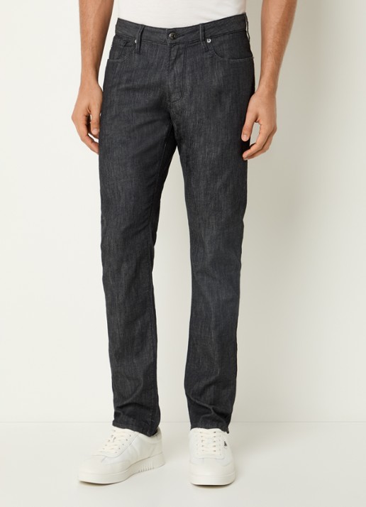 Armani Slim fit jeans met donkere wassing