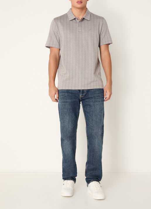 Armani Slim fit jeans met donkere wassing - voorkant 2 indigo
