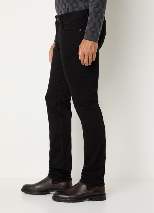 Armani Slim fit jeans met gekleurde wassing - detail 3 zwart