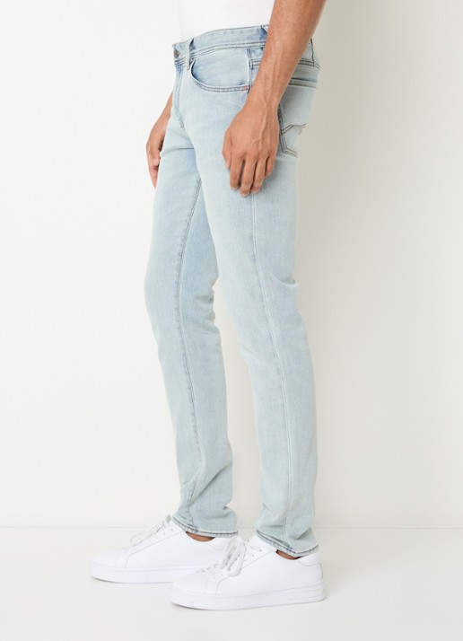 Armani Slim fit jeans met steekzakken - detail 2 lichtblauw