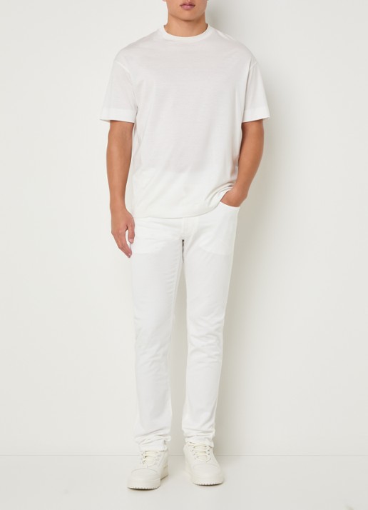 Armani Slim fit jeans met steekzakken - voorkant 4 wit
