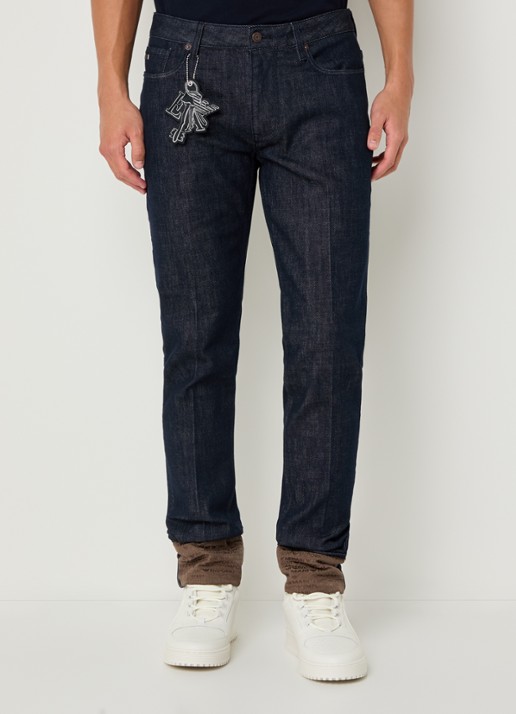 Armani Slim fit jeans met steekzakken - detail 2 paars