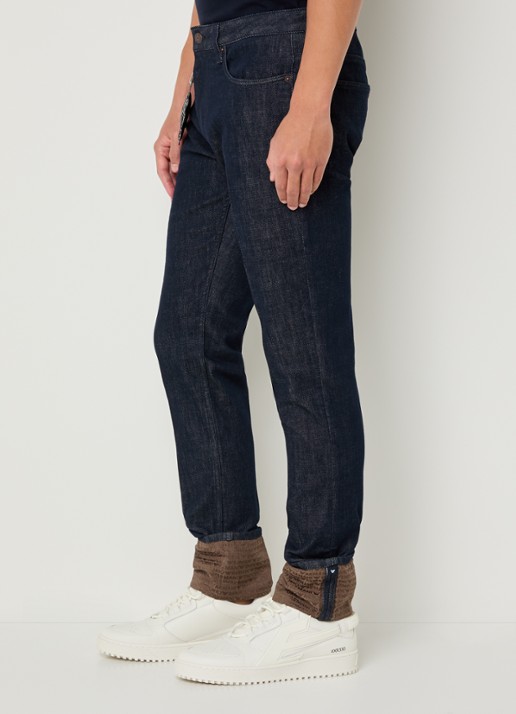 Armani Slim fit jeans met steekzakken - detail 3 paars