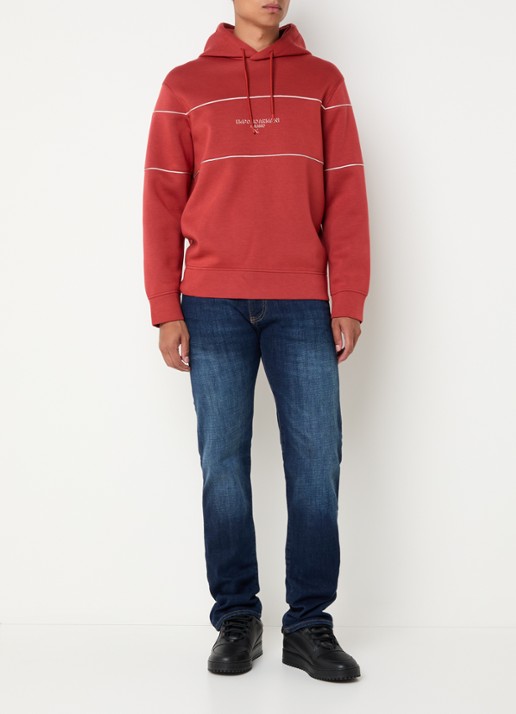 Armani Slim fit jeans met steekzakken - voorkant 5 blauw