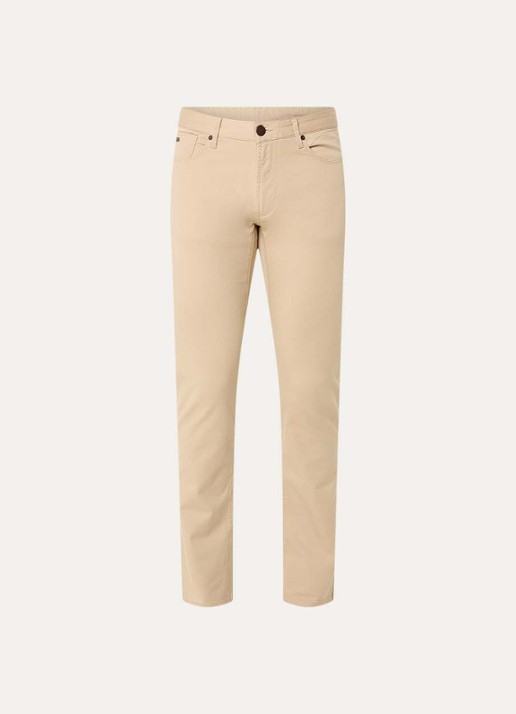 Armani Slim fit jeans met steekzakken - voorkant beige