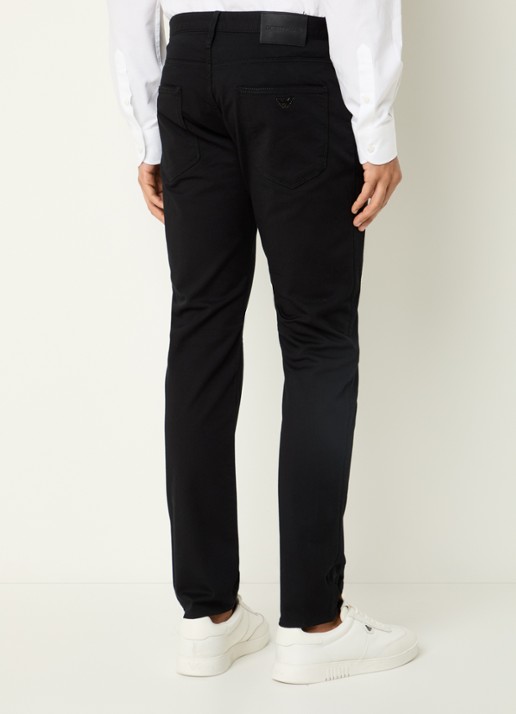 Armani Slim fit jeans met steekzakken - achterkant zwart