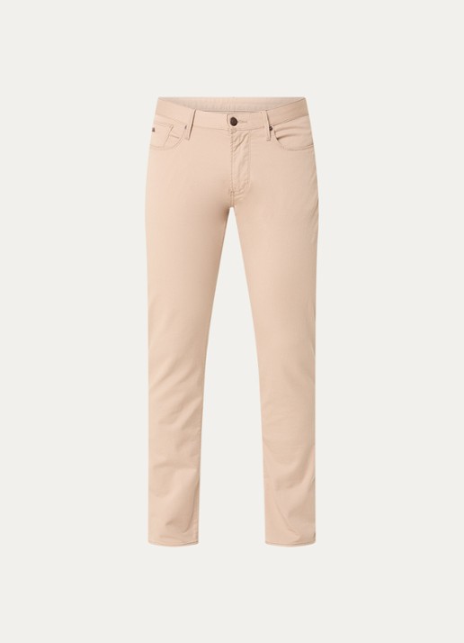 Armani Slim fit jeans met steekzakken - voorkant beige