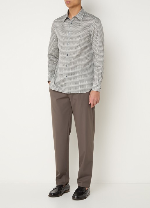 Armani Slim fit pantalon met steekzakken - voorkant 4 bruin