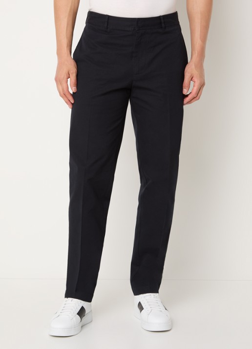 Armani Slim fit pantalon met steekzakken - detail indigo