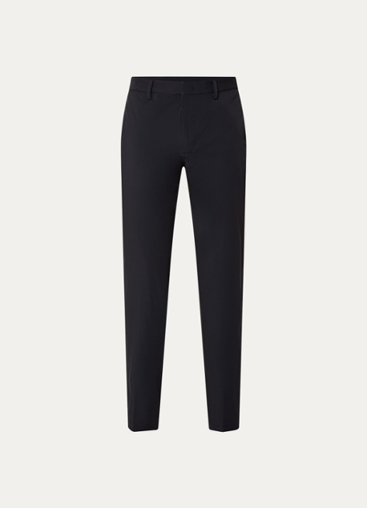 Armani Slim fit pantalon met steekzakken - voorkant 4 donkerblauw