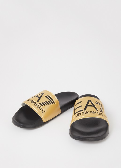 Armani Slipper met logo - detail 3 goud