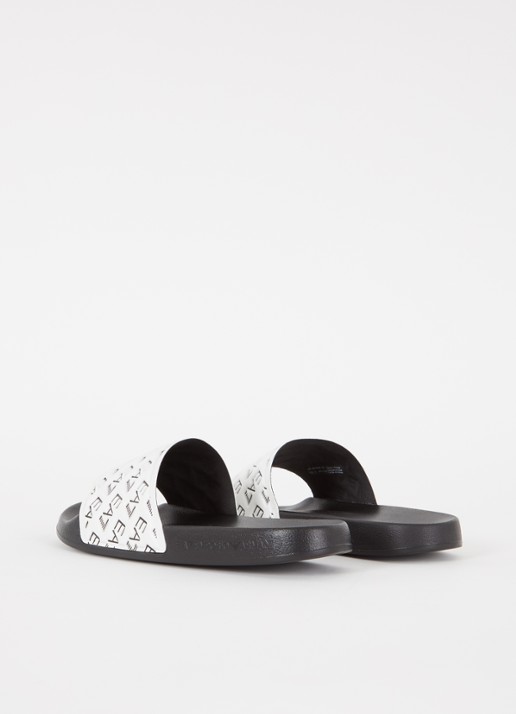 Armani Slipper met logo - achterkant wit