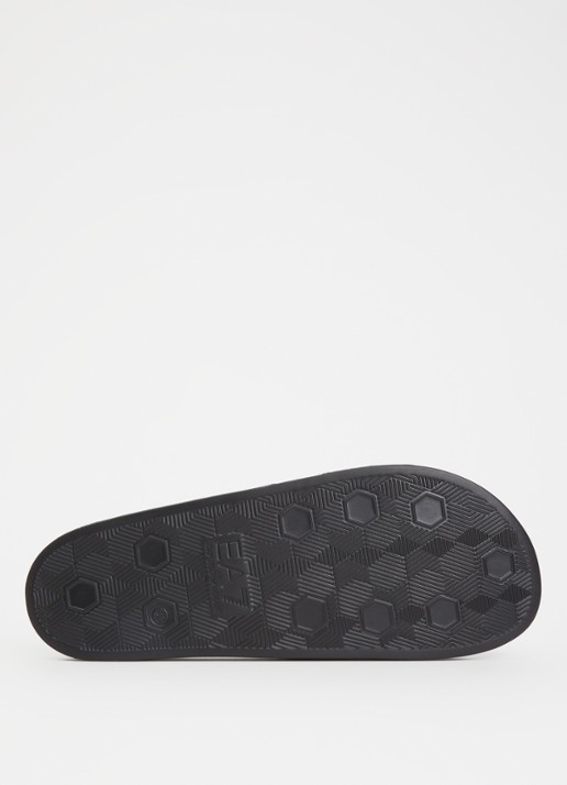 Armani Slipper met logo - detail 3 zwart