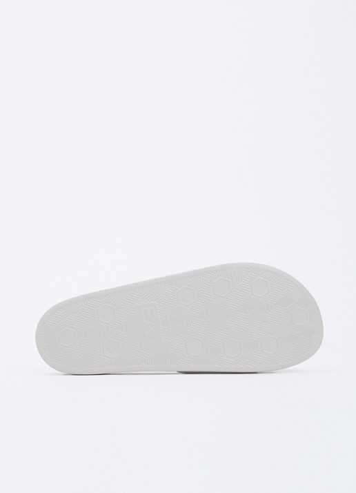Armani Slipper met logo - detail 4 lichtgrijs