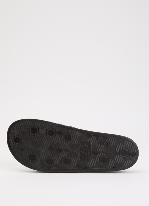 Armani Slipper met logo - detail 4 antraciet