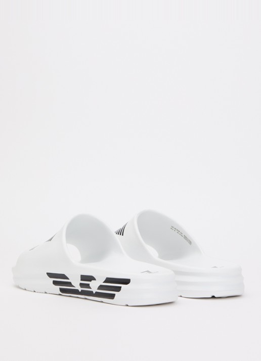 Armani Slipper met logo - achterkant 2 wit