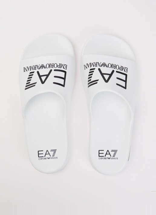 Armani Slipper met logo - detail 4 wit