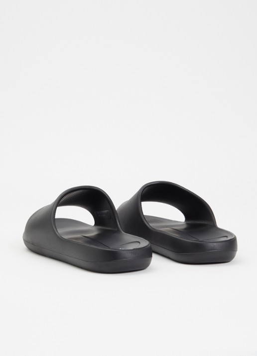 Armani Slipper met logo - achterkant 5 zwart