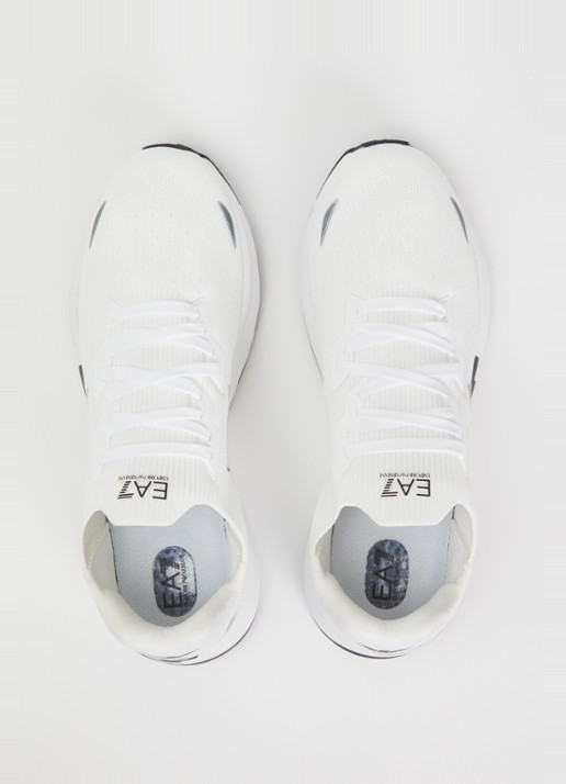 Armani Sneaker met gebreid bovenwerk - detail 2 wit