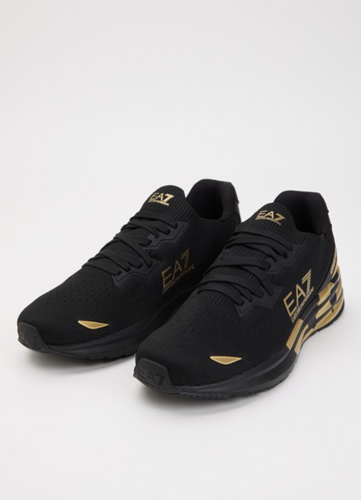 Armani Sneaker met gebreid bovenwerk - detail 3 zwart