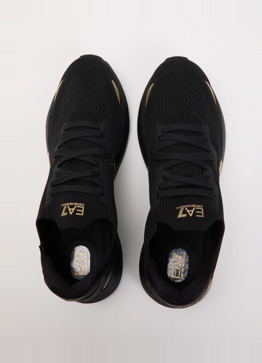Armani Sneaker met gebreid bovenwerk - detail 4 zwart