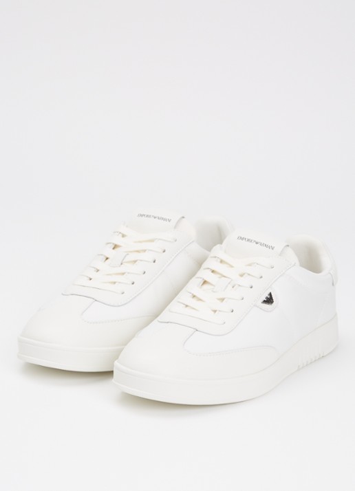 Armani Sneaker met leren details - detail 2 wit