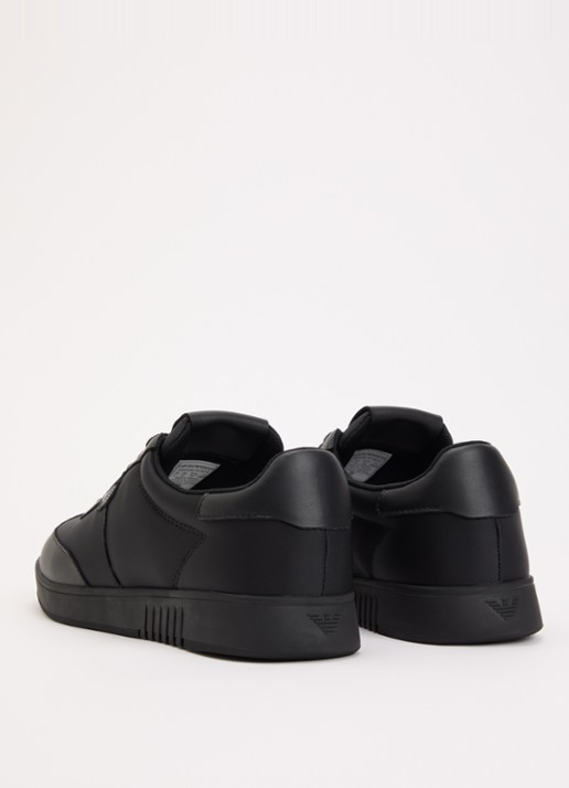 Armani Sneaker met leren details - achterkant 5 zwart