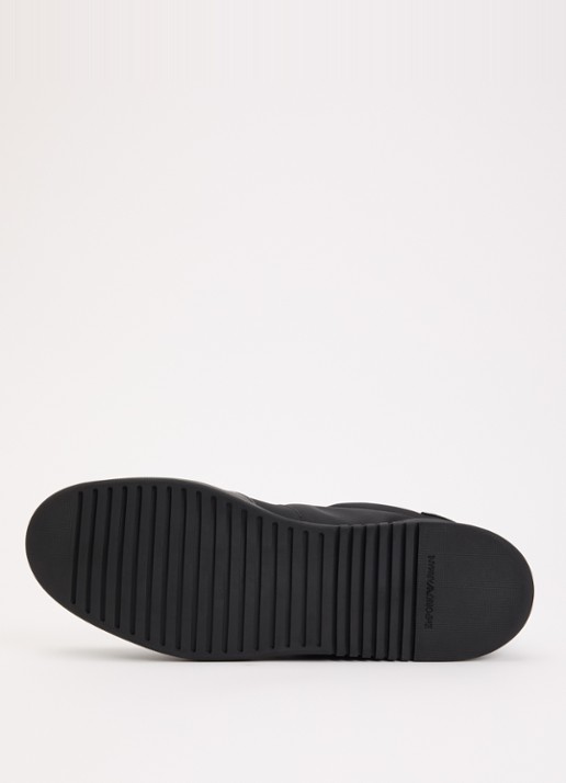 Armani Sneaker met leren details - detail 3 zwart