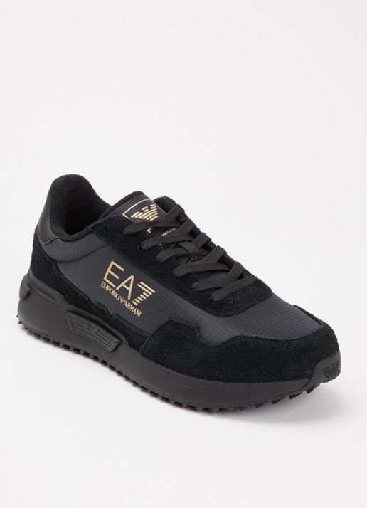 Armani Sneaker met logo en suède details