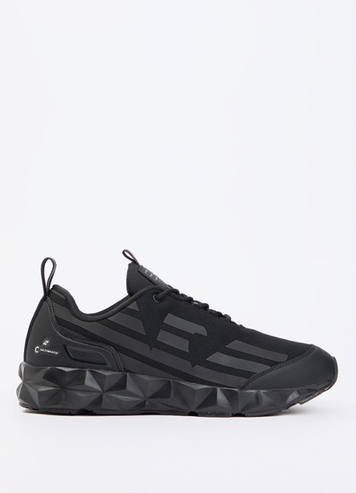 Armani Sneaker met logo - voorkant diepzwart