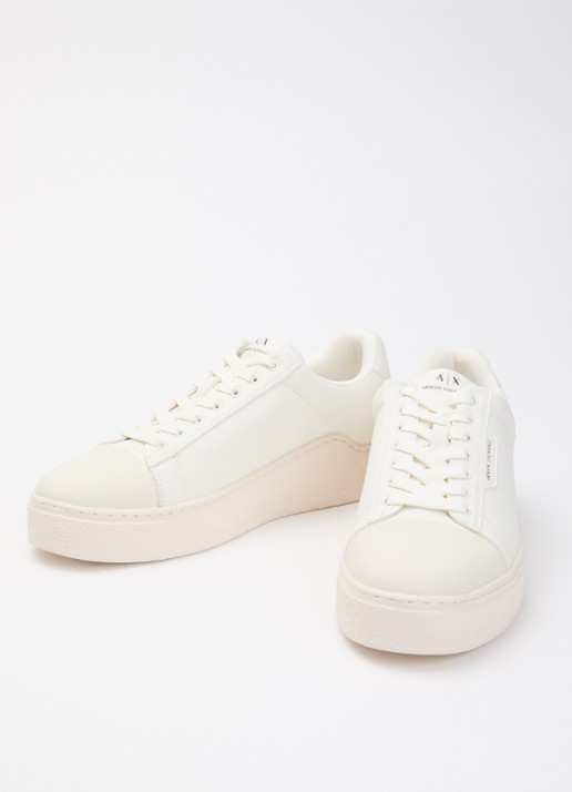 Armani Sneaker met logo - detail 2 gebroken wit