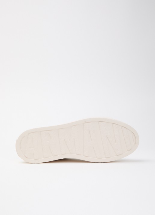 Armani Sneaker met logo - detail 4 gebroken wit